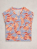 Iris Linen T-Shirt - Natural Multi