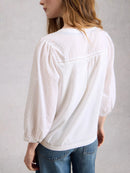 Daisy Dobby Mix Top - Brillant White