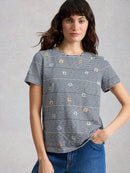 Abbie Stripe T-Shirt - Navy Multi