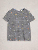 Abbie Stripe T-Shirt - Navy Multi