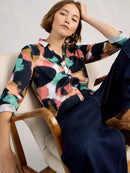Annie Jersey Shirt - Navy Print