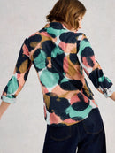 Annie Jersey Shirt - Navy Print