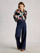 Annie Jersey Shirt - Navy Print