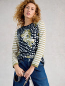 Clara Long Sleeve T-Shirt - Green Print