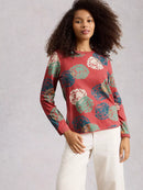 Clara Long Sleeve T-Shirt - Pink Print
