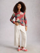 Clara Long Sleeve T-Shirt - Pink Print