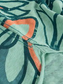 Clara Long Sleeve T-Shirt - Teal Print