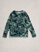 Olive Print Jumper - Blue Print