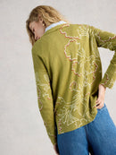 Olive Print Jumper - Green Print