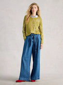Olive Print Jumper - Green Print