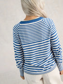 Lulu Stripe Cardigan - Blue Multi