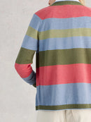 Lulu Stripe Cardigan - Green Multi