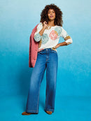 Jodie Print Jumper - Ivory Print