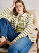 Belle Stripe Cardigan - Ivory Multi