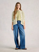 Belle Stripe Cardigan - Ivory Multi