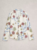 Annie Jersey Shirt - Ivory Multi