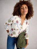 Annie Jersey Shirt - Ivory Multi