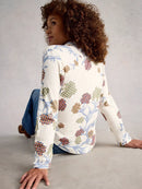 Annie Jersey Shirt - Ivory Multi