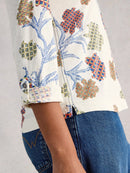 Annie Jersey Shirt - Ivory Multi