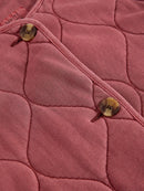 Anya Jersey Quilted Jacket - Mid Pink