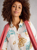 Sophie Organic Cotton Shirt - Ivory Print