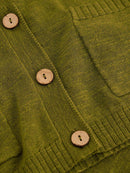 Nova Linen Blend Cardigan - Mid Green