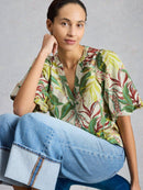 Bex Cotton Top - Ivory Print