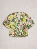 Bex Cotton Top - Ivory Print