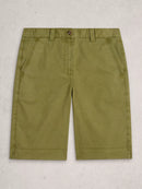 Heidi Chino Shorts - Khaki Green