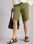 Heidi Chino Shorts - Khaki Green