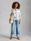 Sophie Organic Cotton Shirt - Ivory Multi