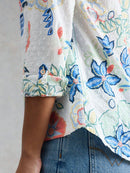 Sophie Organic Cotton Shirt - Ivory Multi
