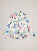 Sophie Organic Cotton Shirt - Ivory Multi