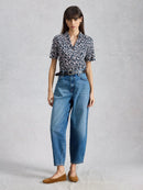 Annie Jersey Shirt - Blue Print
