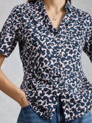 Annie Jersey Shirt - Blue Print
