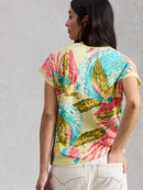 Nelly Notch Neck Tee - Green