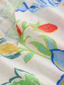 Nelly Notch Neck Tee - White Multi