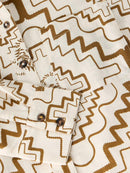 Libby Organic Cotton Shirt - Ivory Print