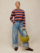 Clara Long Sleeve Stripe Tee - Pink Multi