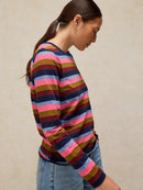 Clara Long Sleeve Stripe Tee - Pink Multi