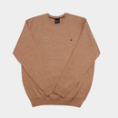 Plain Crew Neck Jumper - Peach