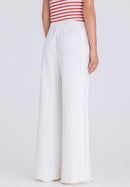 Golden Oasis Wide Leg Trouser - Ecru