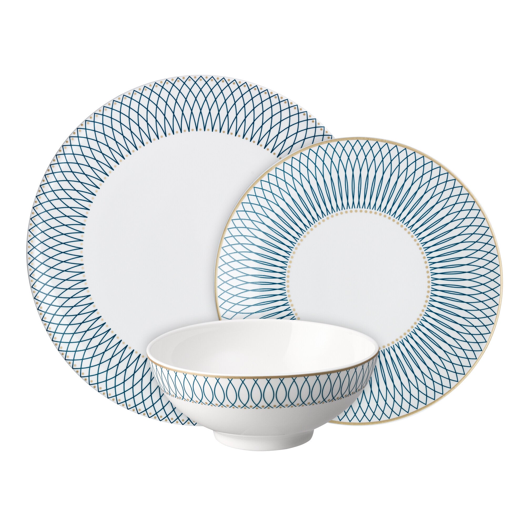 Porcelain Modern Deco 12 Piece Box Set