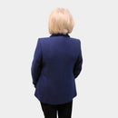 Boiled Wool Blazer - Royal