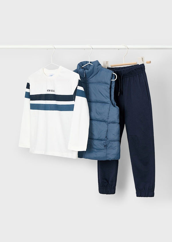 T-Shirt, Jean &amp; Top Set - Steel/navy