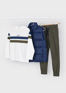 T-Shirt, Jean &amp; Top Set - Blue/olive