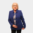 Boiled Wool Blazer - Royal