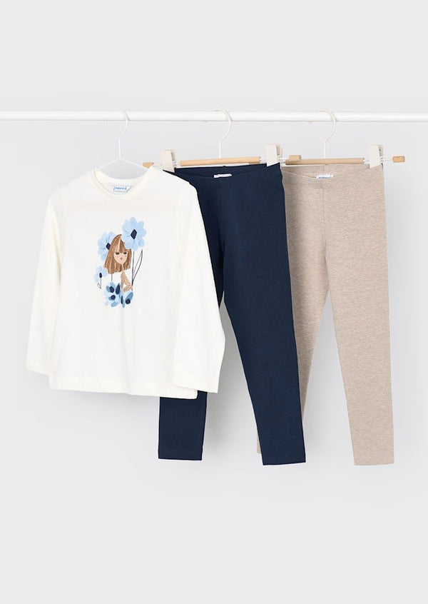 2 Piece Leggings Set - Navy