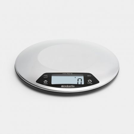 Round Digital Kitchen Scale with Timer