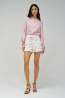 Belted Shorts - Beige